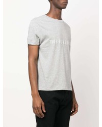 Saint Laurent Reverse Logo Print Short Sleeve T Shirt