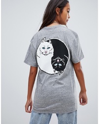Rip N Dip Ripndip Relaxed T Shirt With Cat Yin Yang Back Graphic