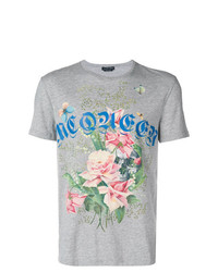 Alexander McQueen Rose Print T Shirt