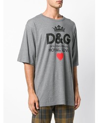 Dolce & Gabbana Royal Love Print T Shirt