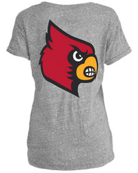 Royce Apparel Inc Louisville Cardinals Bandy Rolled Sleeve Pocket T Shirt