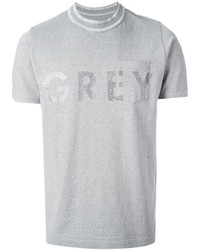 Sacai Grey Print T Shirt