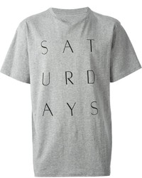 Saturdays Surf NYC Logo Print T Shirt