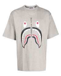 A Bathing Ape Shark Teeth Print T Shirt