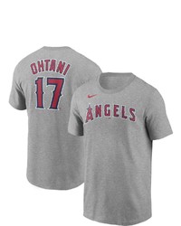 Nike Shohei Ohtani Gray Los Angeles Angels Name Number T Shirt At Nordstrom