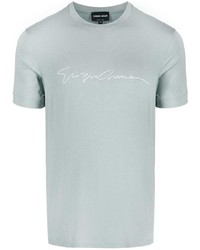 Giorgio Armani Signature Logo Print T Shirt
