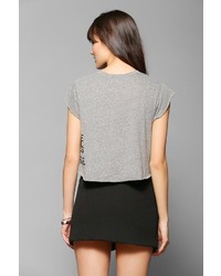 Truly Madly Deeply Silence Triblend Cap Sleeve Tee