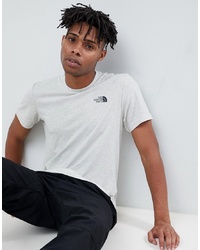 The North Face Simple Dome T Shirt In Oat Grey