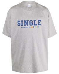 Vetements Single Print Crew Neck T Shirt