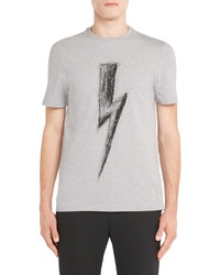 Neil Barrett Sketch Thunderbolt T Shirt