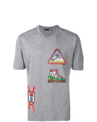 Love Moschino Skiing Patterned T Shirt