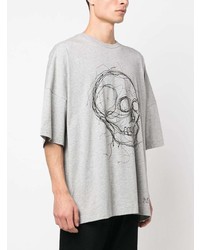 Alexander McQueen Skull Print Oversized T Shirt
