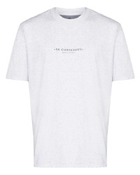 Brunello Cucinelli Slogan Print Crew Neck T Shirt