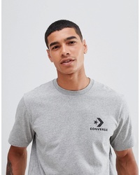 Converse Small Logo T Shirt In Grey