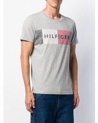 Tommy Hilfiger Striped Logo T Shirt