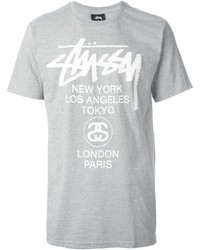 Stussy Printed Round Neck T Shirt