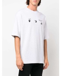 Off-White Swimming Man Logo Oversized Cotton T Shirt