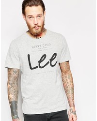 Lee T Shirt Crew Neck With Hd Logo Print In Gray