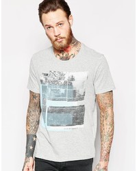 Lee T Shirt Crew Neck With Photo Print In Gray