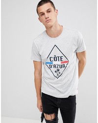 Solid T Shirt In Cote Dazur Print