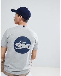 Gio Goi T Shirt In Grey With Back Print