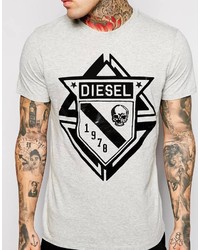 Diesel T Shirt T Scod Badge Logo Print