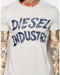Diesel T Shirt T Thalas Industry Logo Brush Print