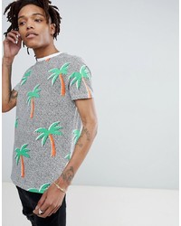 ASOS DESIGN T Shirt With All Over Palm Print