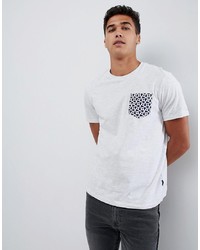 Burton Menswear T Shirt With Geo Print In Grey