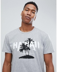 Selected Homme T Shirt With Hawaii Graphic