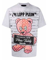 Philipp Plein Teddy Bear Cotton Blend T Shirt