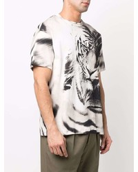 Roberto Cavalli Tiger Print T Shirt