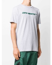Off-White Trellis Worker Logo Print T Shirt