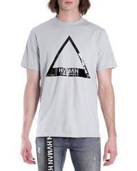 HVMAN Triangle Logo Graphic Tee In Ghost At Nordstrom