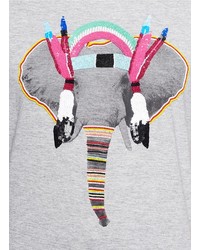 Nobrand Tribal Elephant Sequin T Shirt