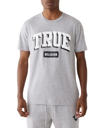 True Religion Brand Jeans True Arch Logo Graphic Tee In Heather Grey At Nordstrom