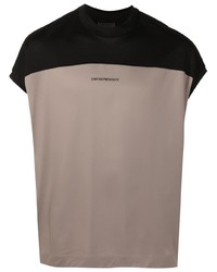 Emporio Armani Two Tone Logo Print T Shirt