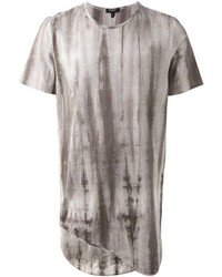 Unconditional Tie Dye Print Asymmetric T Shirt
