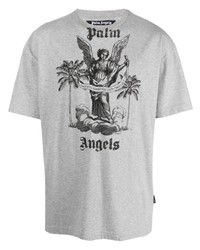 Palm Angels University Logo Print T Shirt