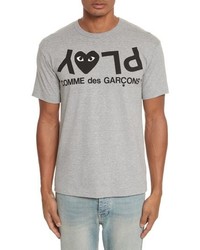 Comme Des Garcons Play Upside Down Graphic T Shirt