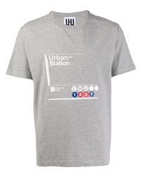 Les Hommes Urban Urban Station Print T Shirt