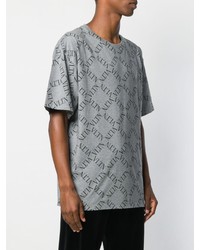 Valentino Vltn Grid Print T Shirt