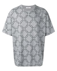 Valentino Vltn Grid Print T Shirt