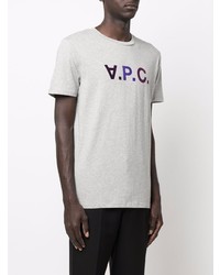 A.P.C. Vpc Flocked Logo T Shirt