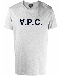 A.P.C. Vpc Logo Print Cotton T Shirt