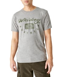 Lucky Brand Whiskey Business Graphic Tee In Grey At Nordstrom