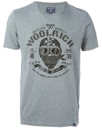 Woolrich Round Neck Printed T Shirt