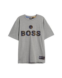 BOSS X Nba Tbasket Golden State Warriors Logo Graphic Tee