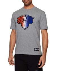 BOSS X Nba Tbasket New York Knicks Emed Logo Graphic Tee