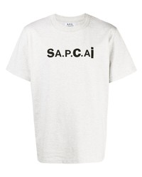 A.P.C. X Sacai Logo Print T Shirt